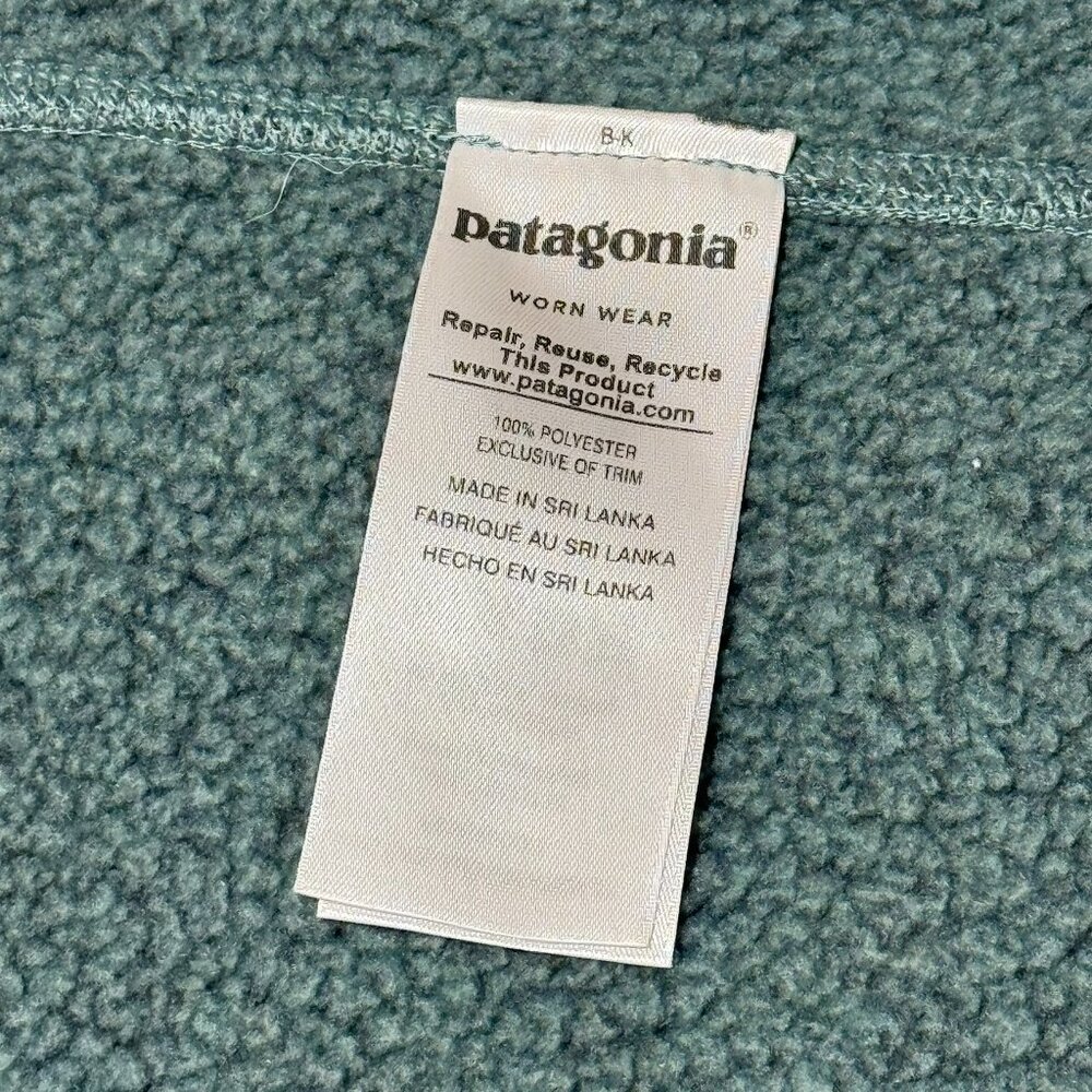 Patagonia Better Sweater Fleece Full Zip Jacket Teal Blue Women's Size XS - Picture 7 of 7